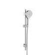 Roca Shower Riser Rail Chrome Roca Plenum 3 Function Shower Handset with Slide Rail, Bracket and Hose