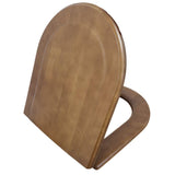 Villeroy & Boch Toilet Seat Villeroy & Boch Hommage Solid Birch Toilet Seat in Walnut with Brass Hinges