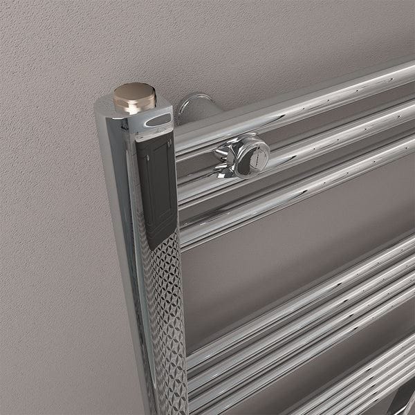 Eastbrook Ladder Rail Eastbrook Wendover Straight Vertical Heated Towel Rail - 1200 x 600mm - Chrome