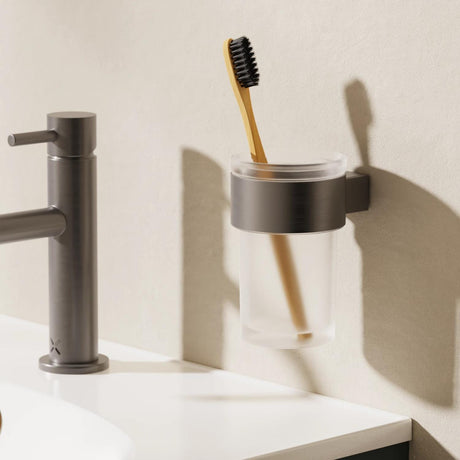 Crosswater Toothbrush Holder Slate Crosswater Velo Tumbler and Holder