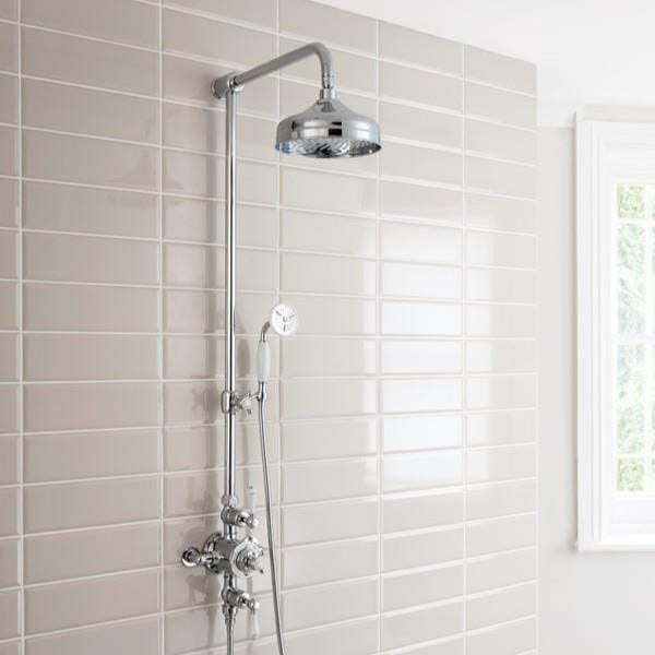 Crosswater Exposed Shower Set Crosswater Belgravia Thermostatic Shower Kit with Fixed Shower Head and Handset