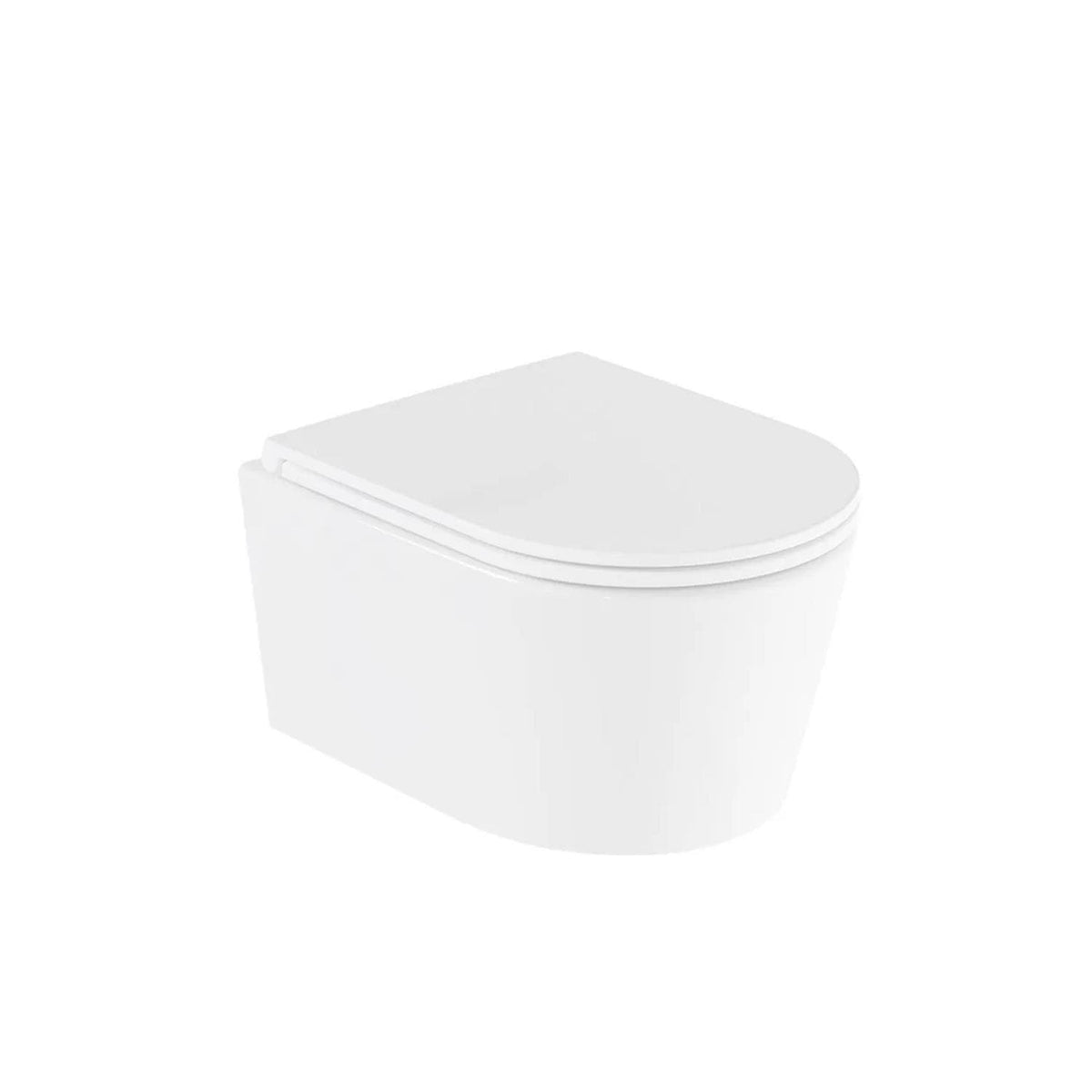 Vado Wall Hung Toilet Vado Cameo Round Rimless Wall Hung Toilet with Slimline Soft Close Seat