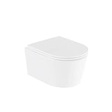 Vado Wall Hung Toilet Vado Cameo Round Rimless Wall Hung Toilet with Slimline Soft Close Seat