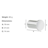 Smedbo Robe Hook Smedbo Air Robe Hook (Pair) in Chrome