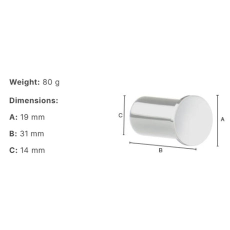 Smedbo Robe Hook Smedbo Air Robe Hook (Pair) in Chrome