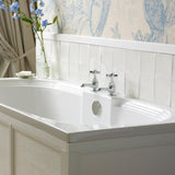 Heritage Pillar Bath Tap Chrome Heritage Dawlish Bath Pillar Taps (Pair)