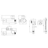 Aquarius Douche Aquarius FT Shattaf Douche Kit with Thermostatic Mini Valve