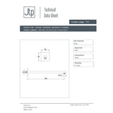 JTP Fixed Shower Arm JTP HIX Wall Mounted Shower Arm
