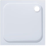 Aquarius Square Shower Tray 760 x 760mm Aquarius Pluvia 45mm Stone Resin Square Shower Tray