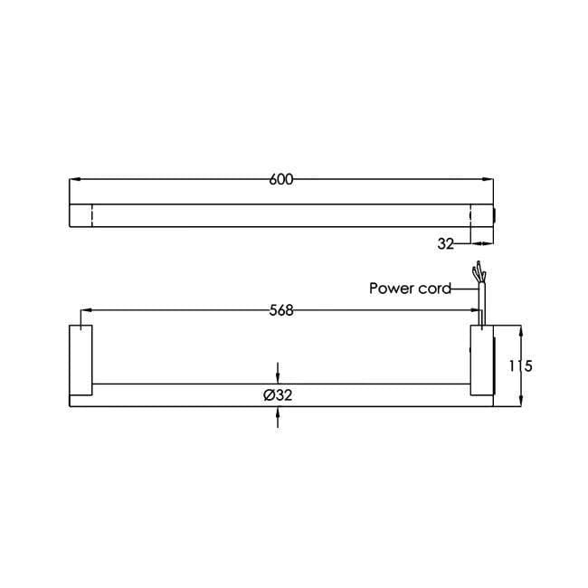 JTP Designer Towel Radiator JTP Ora Electric Heated Designer Towel Rail