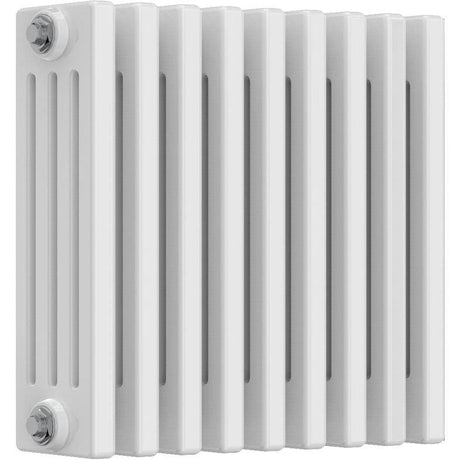 Aquarius Bathrooms Column Radiator 400mm x 425mm Aquarius Foundry Horizontal 4 Column Radiator in White