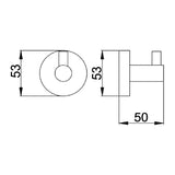 JTP Robe Hook JTP VOS Single Robe Hook