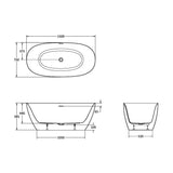 Crosswater Modern Freestanding Bath Crosswater Auriga Freestanding Bath