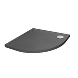 Aquarius Quadrant Shower Tray 800x800mm Aquarius Urbano Quadrant 45mm Stone Resin Shower Tray in Slate Grey
