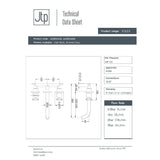 JTP Wall Mounted Basin Tap JTP Solex 3 Hole Wall Mounted Basin Mixer Tap