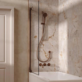 UK Bathroom Store Concealed Shower Set Brushed Bronze Crosswater Module Shower Set 4 with Riser Rail Kit and Bath Spout