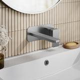 Aquarius Bathrooms Wall Mounted Basin Tap Brushed Pewter Aquarius Tetra Wall Mounted 2 Tap Hole Basin Mixer Tap