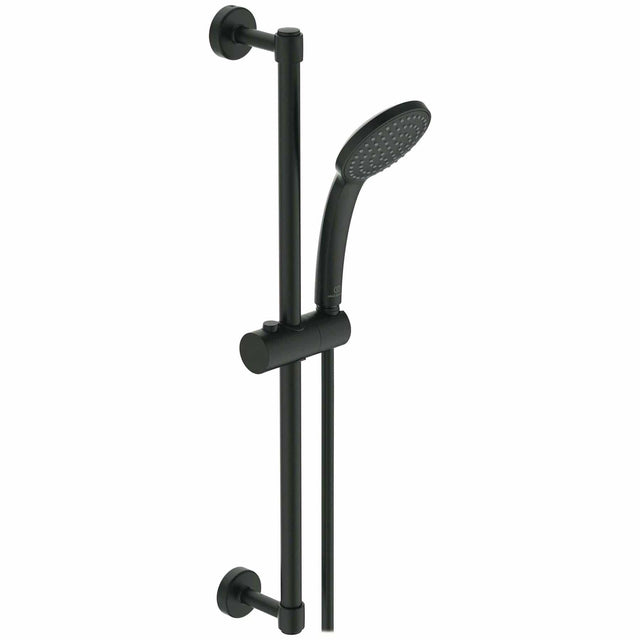 Ideal Standard Shower Riser Rail Ideal Standard IdealRain Adjustable Riser with Handset in Silk Black