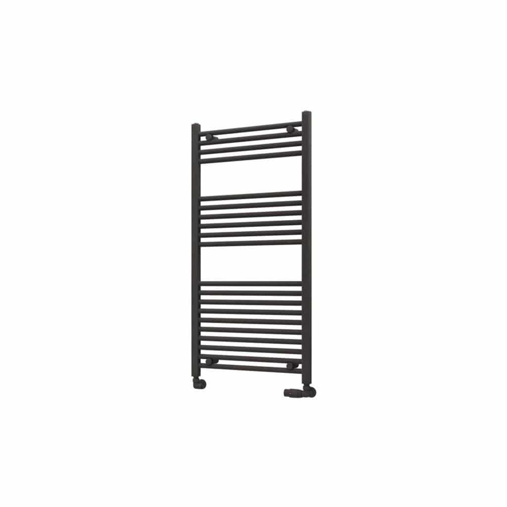 Eastbrook Ladder Rail Eastbrook Wingrave Vertical Straight Heated Towel Rail - 1200 x 600mm - Matt Anthracite