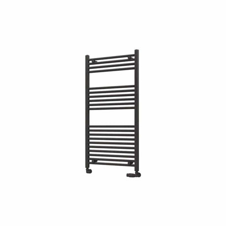 Eastbrook Wingrave Vertical Straight Heated Towel Rail - 1200 x 600mm - Matt Anthracite