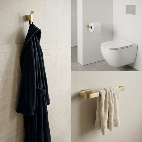 Aquarius Bathrooms Accessory Set Aquarius FT 3 Piece Bathroom Accessory Pack
