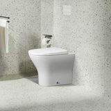 Roca Back to Wall Toilet Roca Optica Back to Wall Rimless Toilet with Soft Close Seat