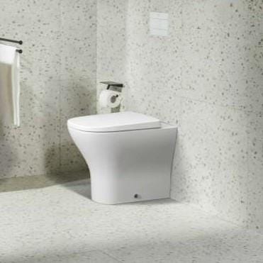 Roca Back to Wall Toilet Roca Optica Back to Wall Rimless Toilet with Soft Close Seat