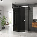 Merlyn Slding Shower Door Merlyn Series 10 Sliding Shower Shower Door in Chrome with Smoked Glass