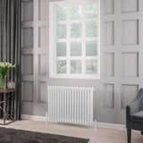 Eastbrook Column Radiator 600 x 833 / Central Heating Eastbrook Rivassa Traditional 3 Column Radiator in White
