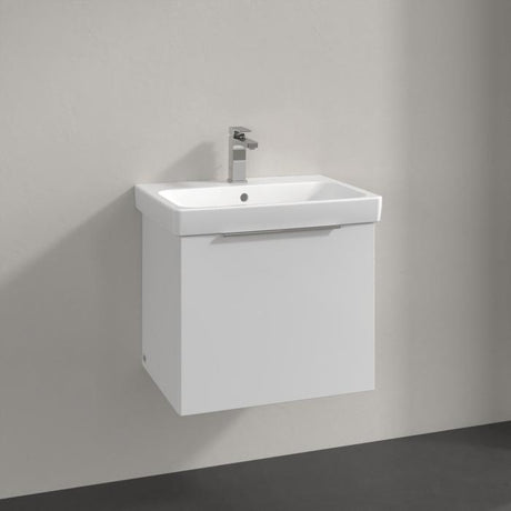 Villeroy & Boch Wall Mounted Vanity Unit Villeroy & Boch Architectura Wall Hung Vanity Unit 550mm One Drawer with Basin - White