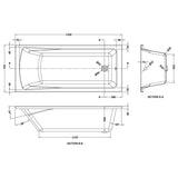 Aquarius Bathrooms Single Ended Bath Aquarius Llyn Single Ended Bath With Legs Set