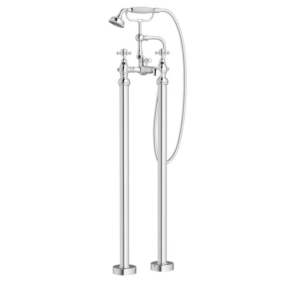 Aqaurius Freestanding Bath Filler Chrome Aquarius Chic Floorstanding Bath Shower Mixer Tap