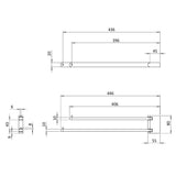 Crosswater Towel Rails and Rings Crosswater MPRO Double Swivel Towel Rail