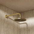 Crosswater Fixed Shower Head Brushed Brass Crosswater MPRO 200mm Round Fixed Shower Head