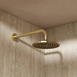 Crosswater Fixed Shower Head Brushed Brass Crosswater MPRO 200mm Round Fixed Shower Head