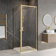 Aquarius Bathrooms Pivot Shower Door Brushed Brass / 800mm Aquarius Urbano 6mm Pivot Shower Door