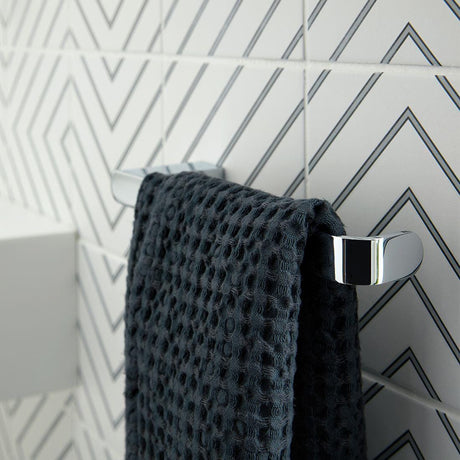 Vado Towel Rails and Rings Vado Photon Small Towel Bar in Chrome