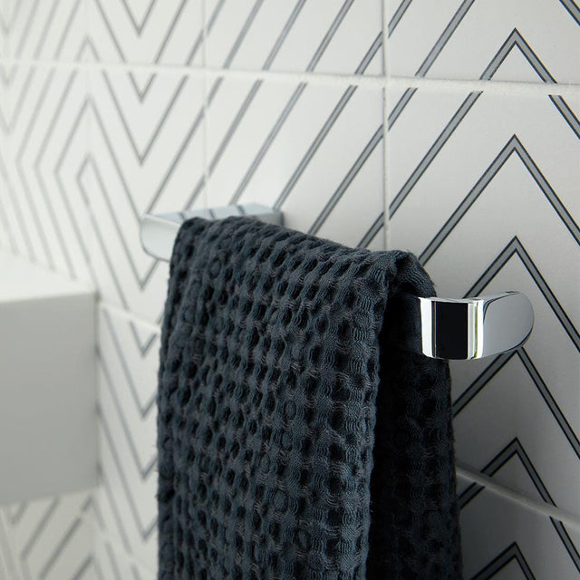 Vado Towel Rails and Rings Vado Photon Small Towel Bar in Chrome