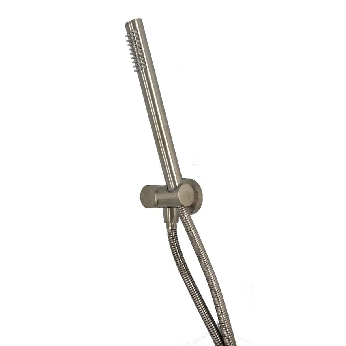 TED Shower Handset Brushed Nickel TED Universal Round Shower Pencil Handset