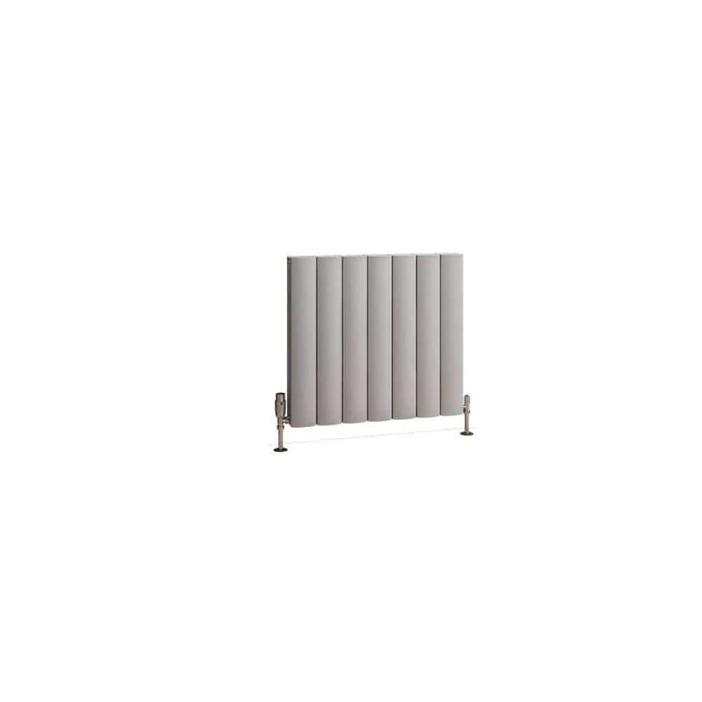 Eastbrook Panel Radiator Eastbrook Guardia Straight Horizontal Aluminium in Matt Grey