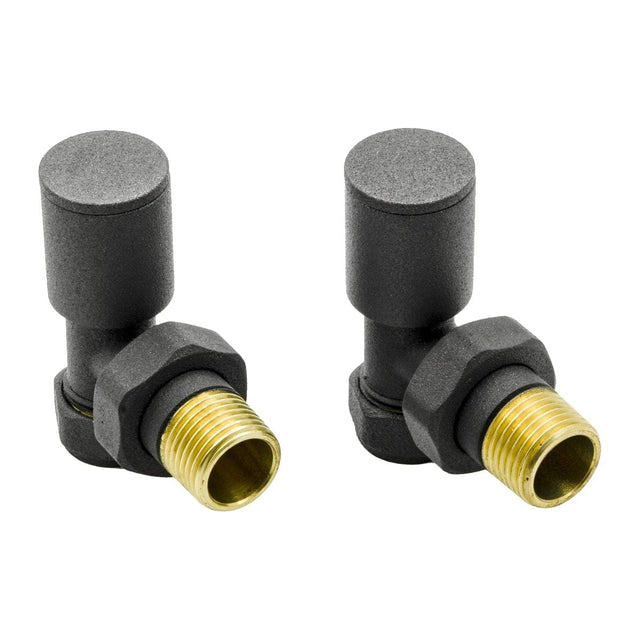 Reina Radiator Valve Anthracite Reina Portland Angled Radiator Valves