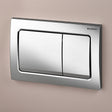 Geberit Flush Plate Bright Chrome Geberit Alpha Flush Plate with Square Buttons