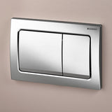 Geberit Flush Plate Bright Chrome Geberit Alpha Flush Plate with Square Buttons
