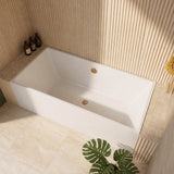 Aquarius Bathrooms Double Ended Bath 1700 x 700mm Aquarius Brenig Double Ended Bath With Legs Set