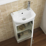 Aquarius Bathrooms Cloakroom Vanity Unit Aquarius Canberra 900mm Compact Cloakroom Vanity Unit with 1 Tap Hole Basin and Back to Wall WC Unit Combination