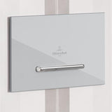 Villeroy and Boch Flush Plate Brushed Chrome Villeroy & Boch ViConnect 300S Toilet Flush Plate