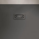 ROCA Square Shower Tray ROCA Terran-N Superslim Stonex® Square Shower Tray with Twist Colour Match Waste Cover