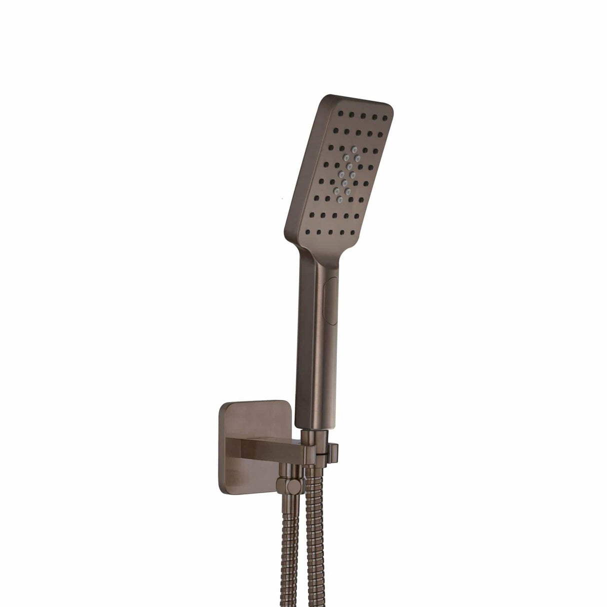 JTP Shower Handset Brushed Bronze JTP HIX Wall Mounted Water Outlet with Holder, Shower Handset and Hose
