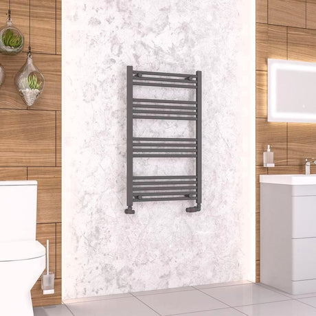 Eastbrook Wendover Straight Heated Towel Rail in Anthracite