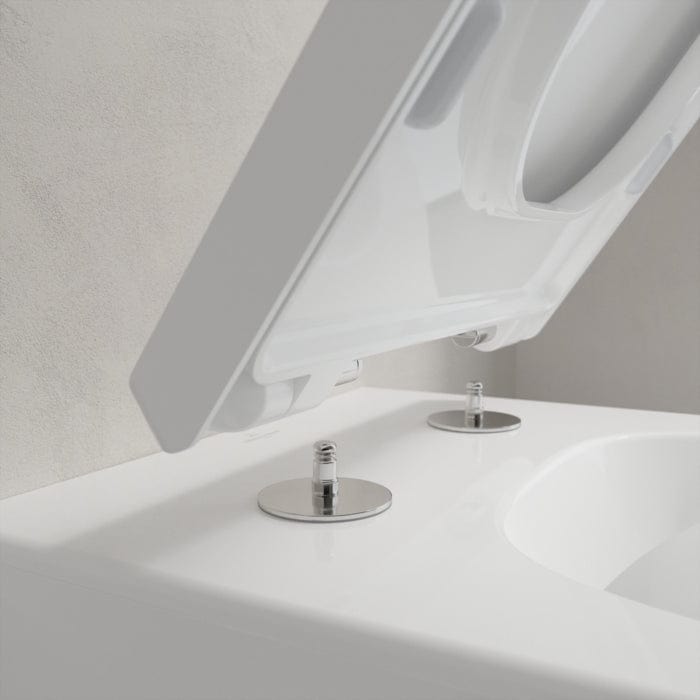 Villeroy & Boch Wall Hung Toilet Villeroy & Boch Venticello Wall Mounted Rimless Toilet with Soft Close Seat
